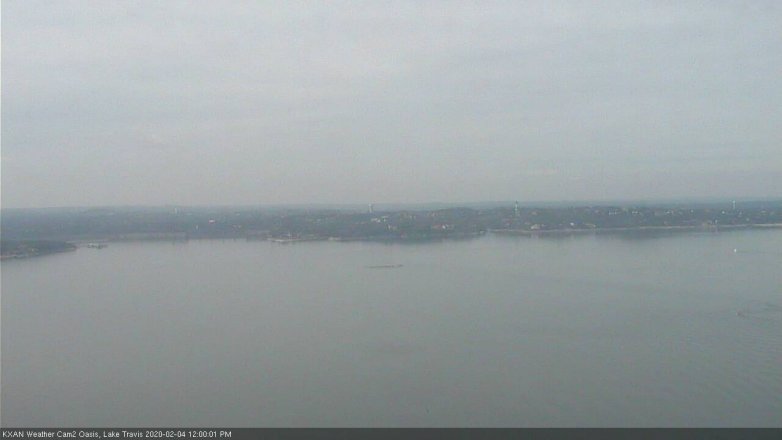 Lake Travis webcam, February 4, 2020 12:00 PM CT