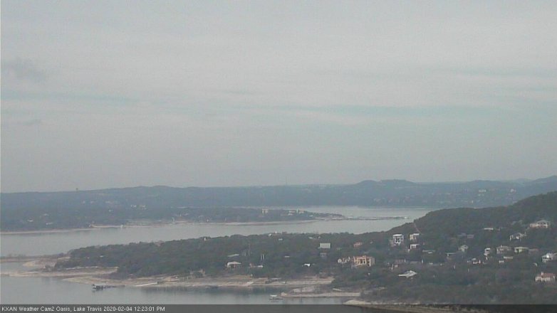 Lake Travis webcam, February 4, 2020 12:25 PM CT