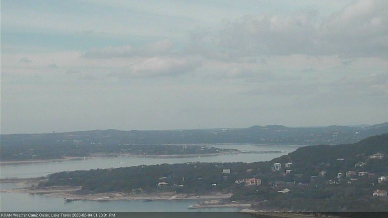 Lake Travis webcam, February 4, 2020 1:25 PM CT