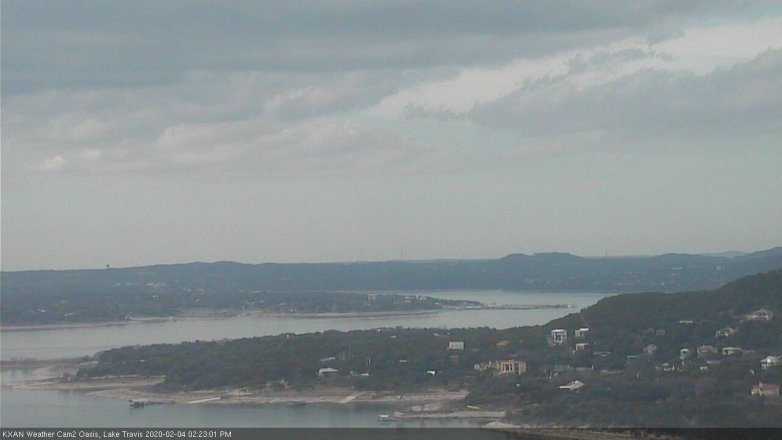Lake Travis webcam, February 4, 2020 2:25 PM CT