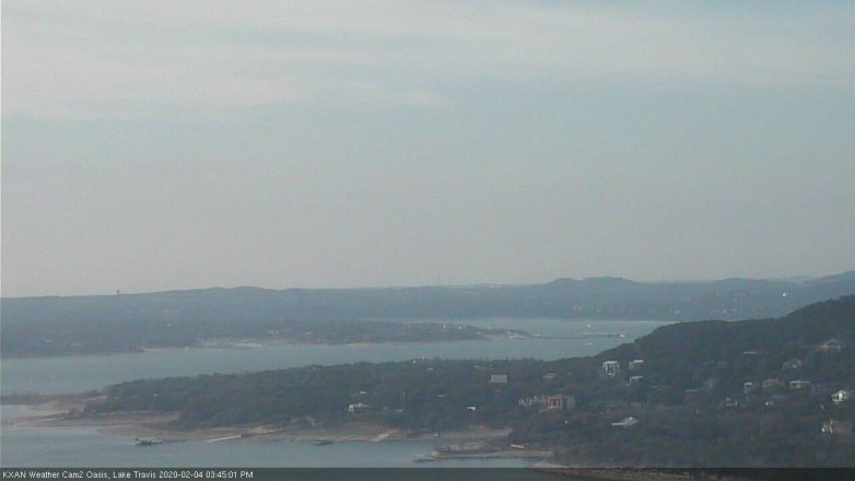Lake Travis webcam, February 4, 2020 3:45 PM CT