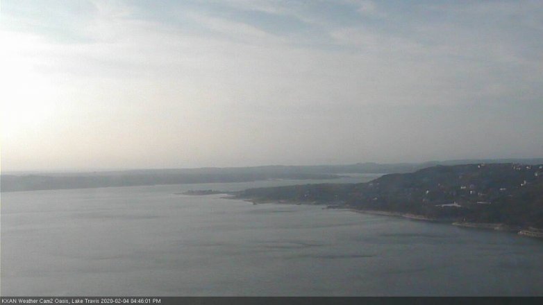 Lake Travis webcam, February 4, 2020 4:45 PM CT