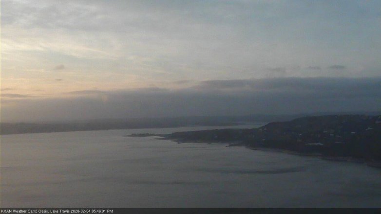 Lake Travis webcam, February 4, 2020 5:45 PM CT