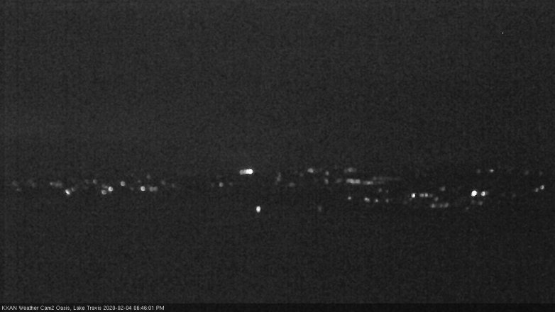 Lake Travis webcam, February 4, 2020 6:45 PM CT