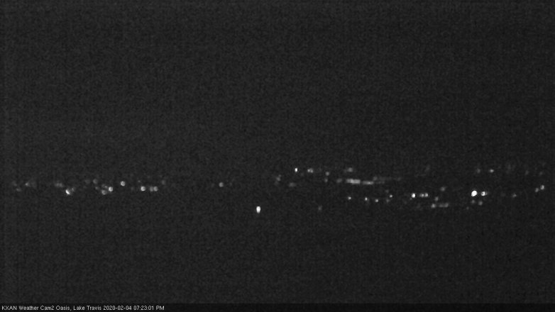 Lake Travis webcam, February 4, 2020 7:25 PM CT