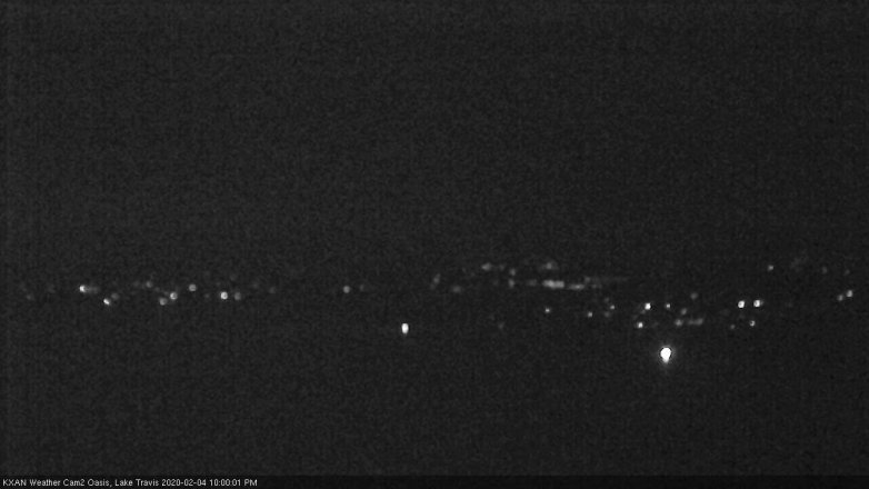 Lake Travis webcam, February 4, 2020 10:00 PM CT