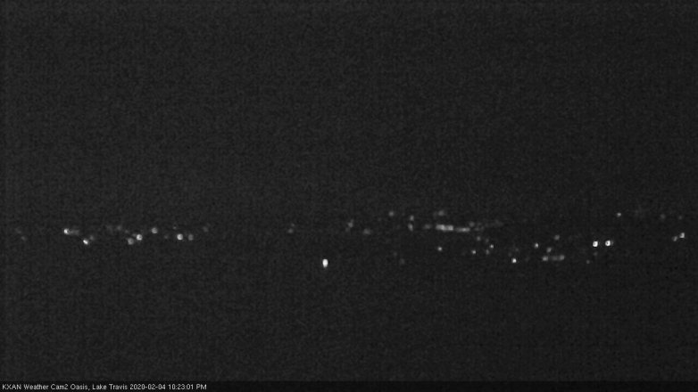 Lake Travis webcam, February 4, 2020 10:25 PM CT