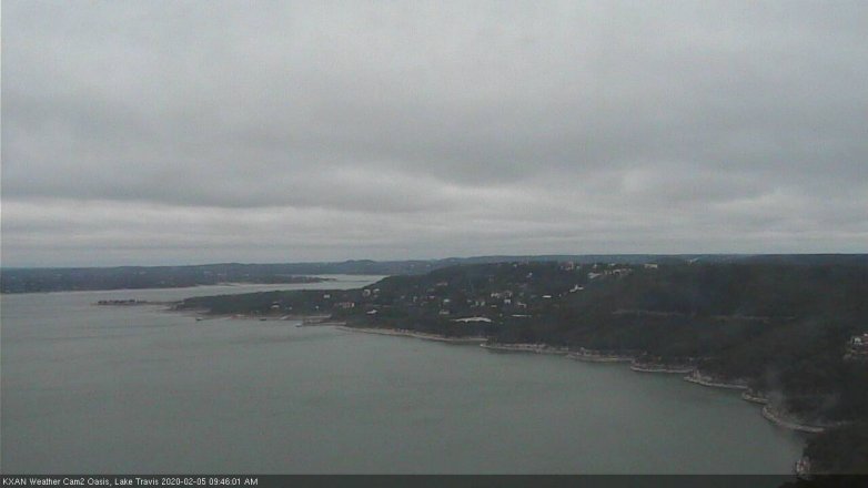 Lake Travis webcam, February 5, 2020 9:45 AM CT