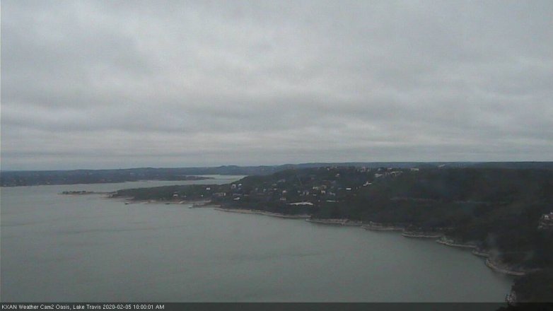 Lake Travis webcam, February 5, 2020 10:00 AM CT