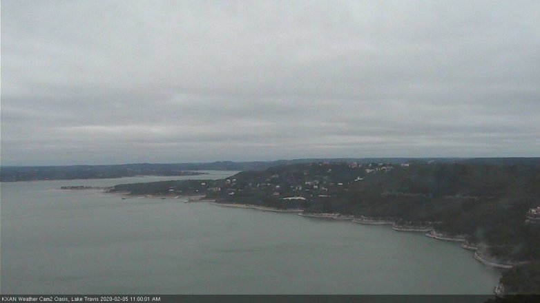Lake Travis webcam, February 5, 2020 11:00 AM CT