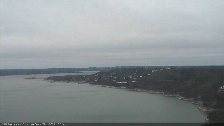 Lake Travis webcam, February 5, 2020 11:45 AM CT