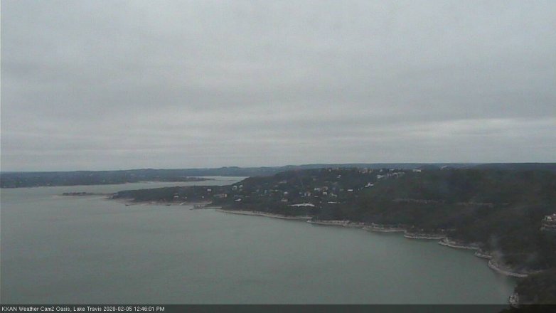 Lake Travis webcam, February 5, 2020 12:45 PM CT