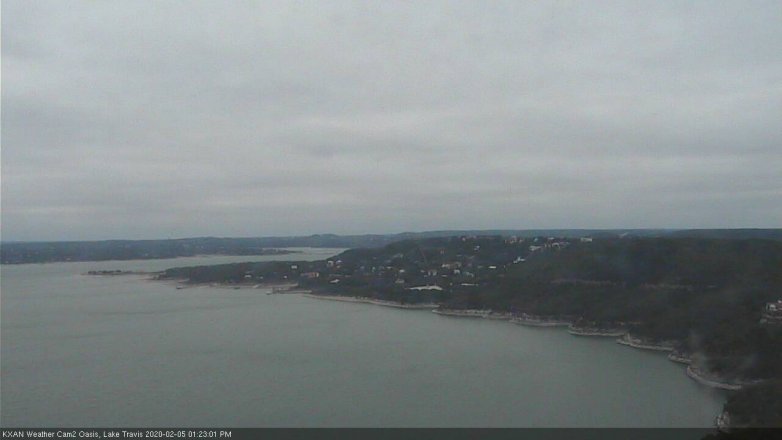 Lake Travis webcam, February 5, 2020 1:25 PM CT