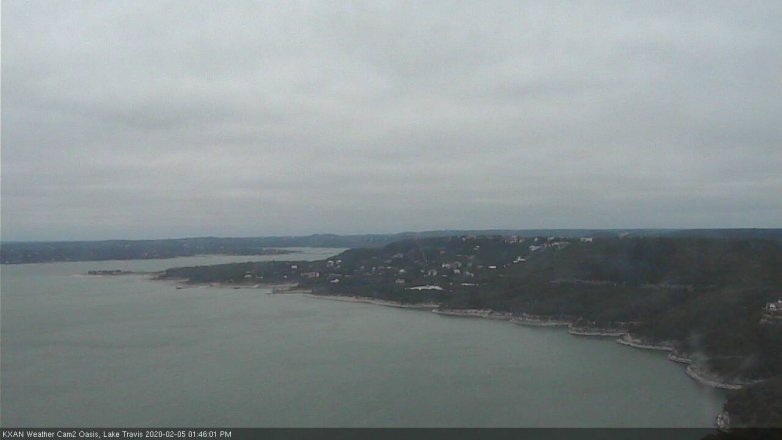 Lake Travis webcam, February 5, 2020 1:45 PM CT