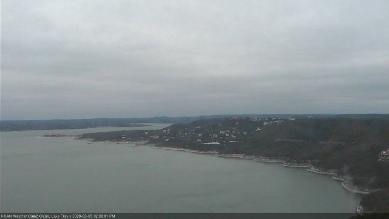 Lake Travis webcam, February 5, 2020 2:00 PM CT