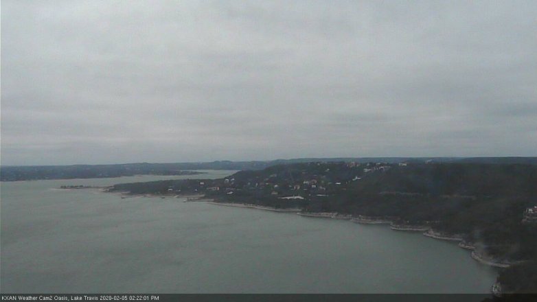 Lake Travis webcam, February 5, 2020 2:25 PM CT