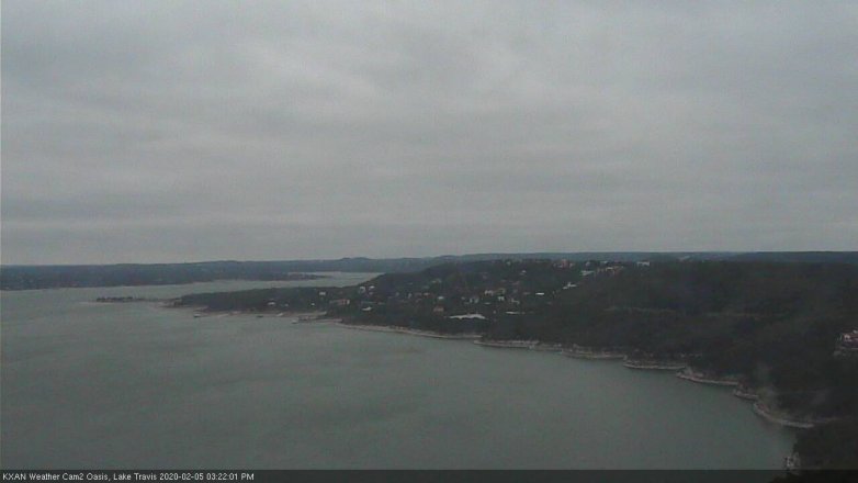 Lake Travis webcam, February 5, 2020 3:25 PM CT