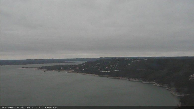 Lake Travis webcam, February 5, 2020 3:45 PM CT