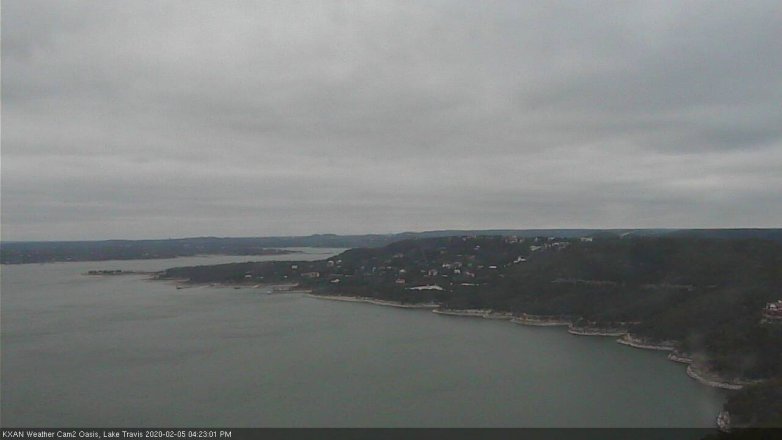 Lake Travis webcam, February 5, 2020 4:25 PM CT