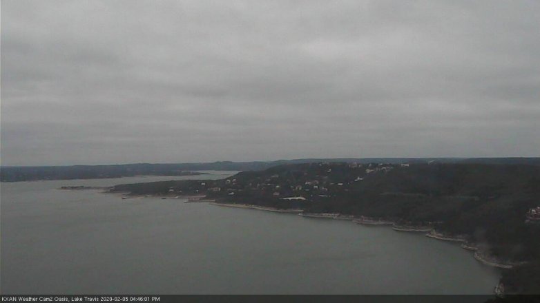 Lake Travis webcam, February 5, 2020 4:45 PM CT