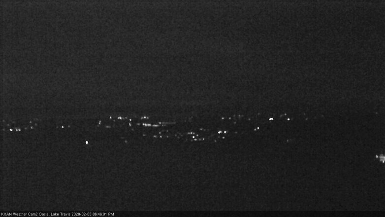 Lake Travis webcam, February 5, 2020 6:45 PM CT