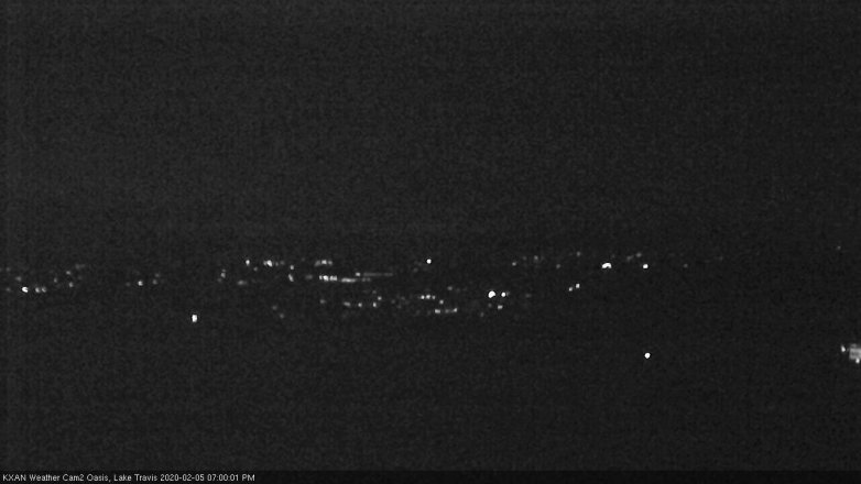 Lake Travis webcam, February 5, 2020 7:00 PM CT