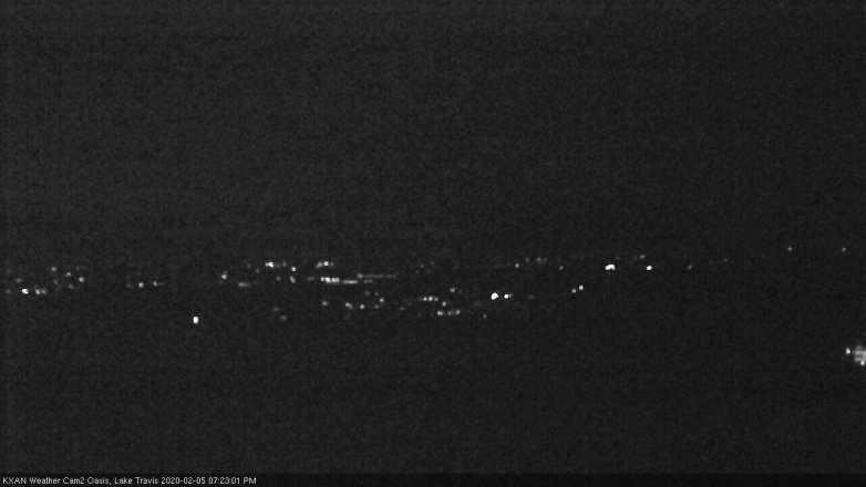Lake Travis webcam, February 5, 2020 7:25 PM CT