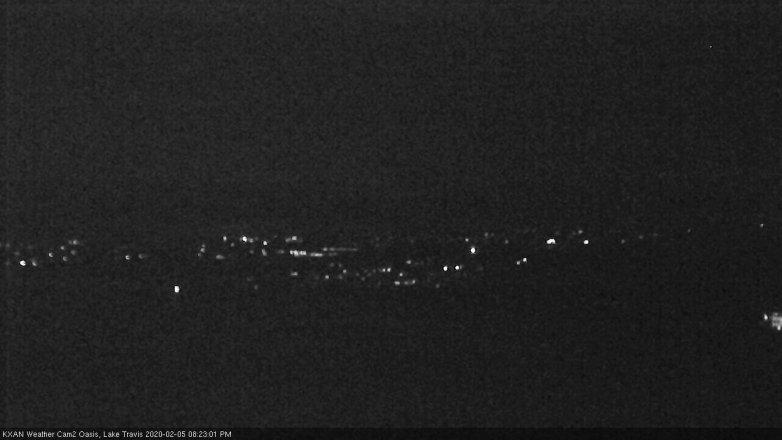 Lake Travis webcam, February 5, 2020 8:25 PM CT