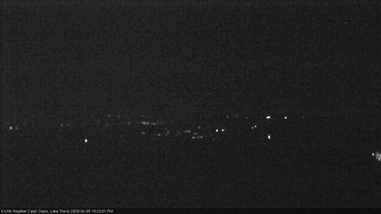 Lake Travis webcam, February 5, 2020 10:25 PM CT