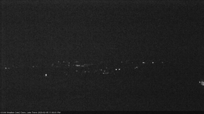 Lake Travis webcam, February 5, 2020 11:00 PM CT