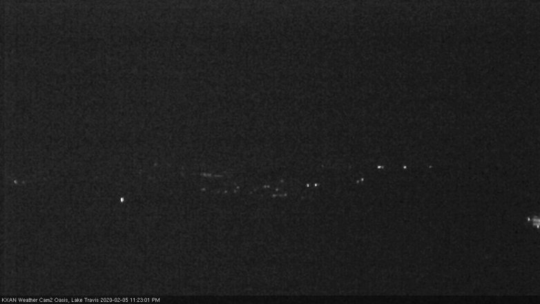 Lake Travis webcam, February 5, 2020 11:25 PM CT