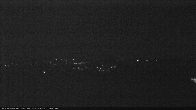 Lake Travis webcam, February 5, 2020 11:45 PM CT