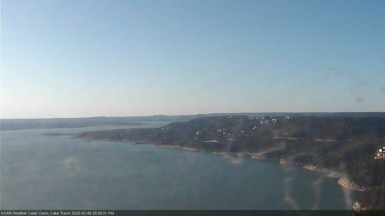 Lake Travis webcam, February 6, 2020 5:00 PM CT