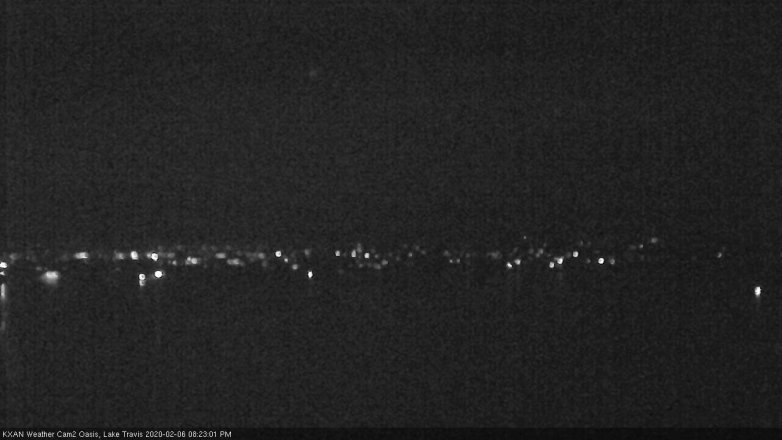 Lake Travis webcam, February 6, 2020 8:25 PM CT