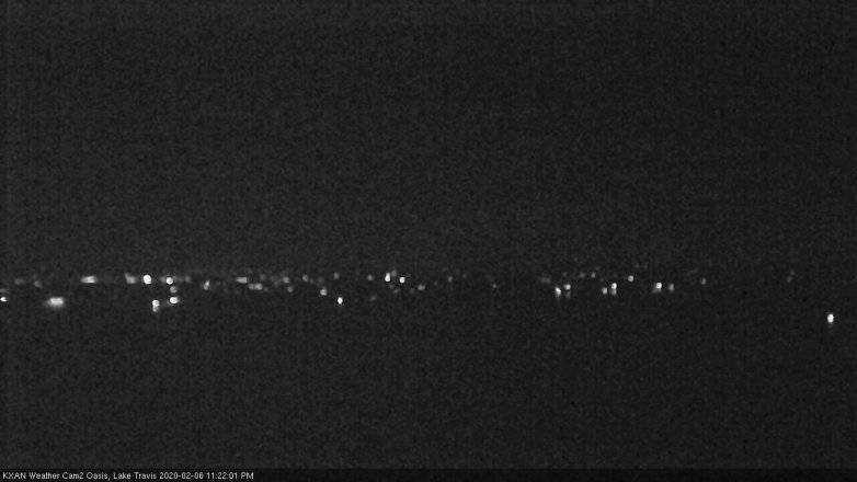 Lake Travis webcam, February 6, 2020 11:25 PM CT