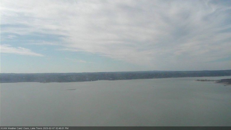 Lake Travis webcam, February 7, 2020 2:45 PM CT