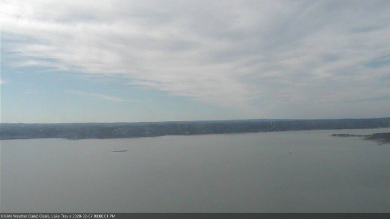 Lake Travis webcam, February 7, 2020 3:00 PM CT