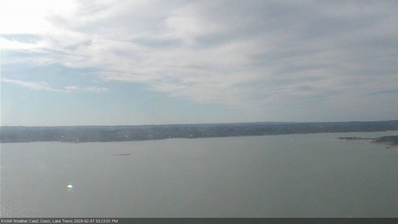 Lake Travis webcam, February 7, 2020 3:25 PM CT