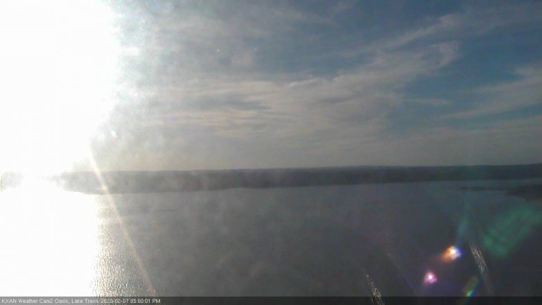 Lake Travis webcam, February 7, 2020 5:00 PM CT