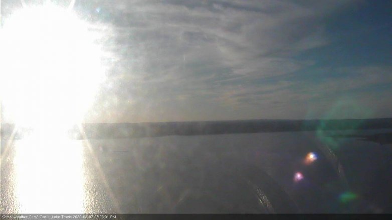 Lake Travis webcam, February 7, 2020 5:25 PM CT