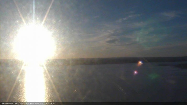 Lake Travis webcam, February 7, 2020 5:45 PM CT