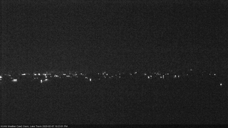 Lake Travis webcam, February 7, 2020 10:25 PM CT
