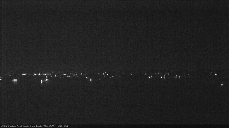 Lake Travis webcam, February 7, 2020 11:45 PM CT