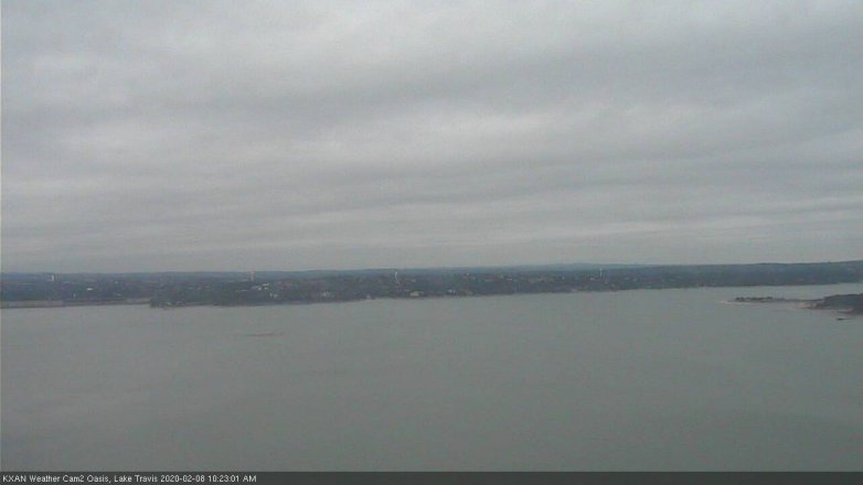 Lake Travis webcam, February 8, 2020 10:25 AM CT