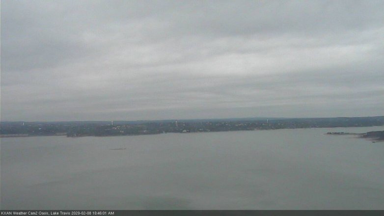 Lake Travis webcam, February 8, 2020 10:45 AM CT