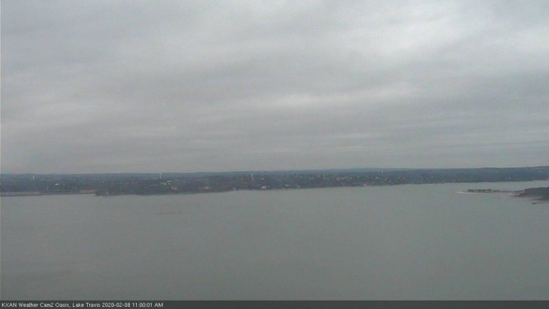 Lake Travis webcam, February 8, 2020 11:00 AM CT