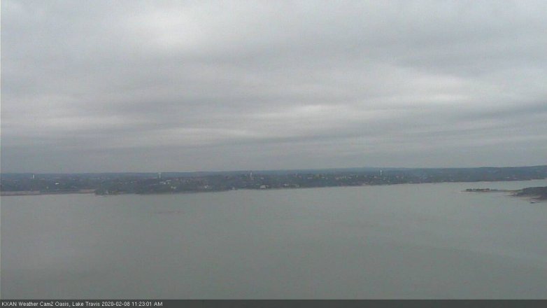 Lake Travis webcam, February 8, 2020 11:25 AM CT