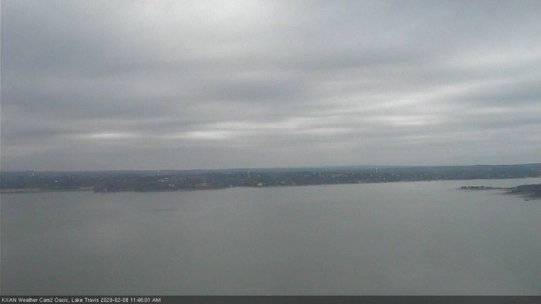 Lake Travis webcam, February 8, 2020 11:45 AM CT