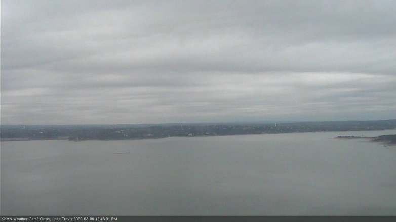 Lake Travis webcam, February 8, 2020 12:45 PM CT