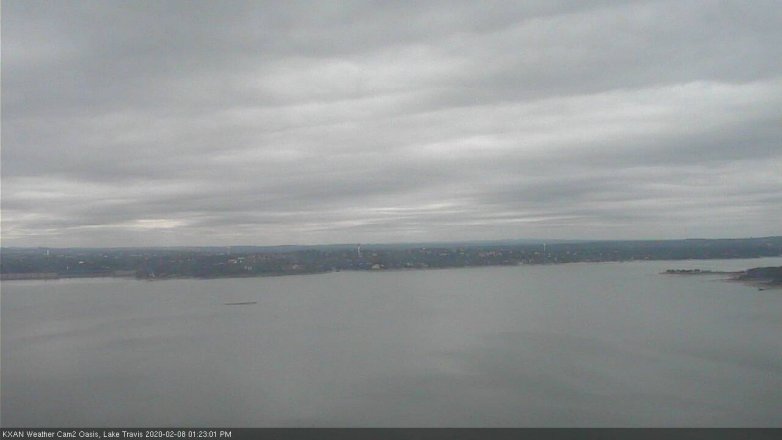Lake Travis webcam, February 8, 2020 1:25 PM CT